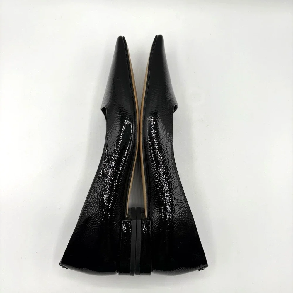 MICHAEL KORS Darrah Ballet Flats Women's‎ Size 8 Black Patent Leather Shoes